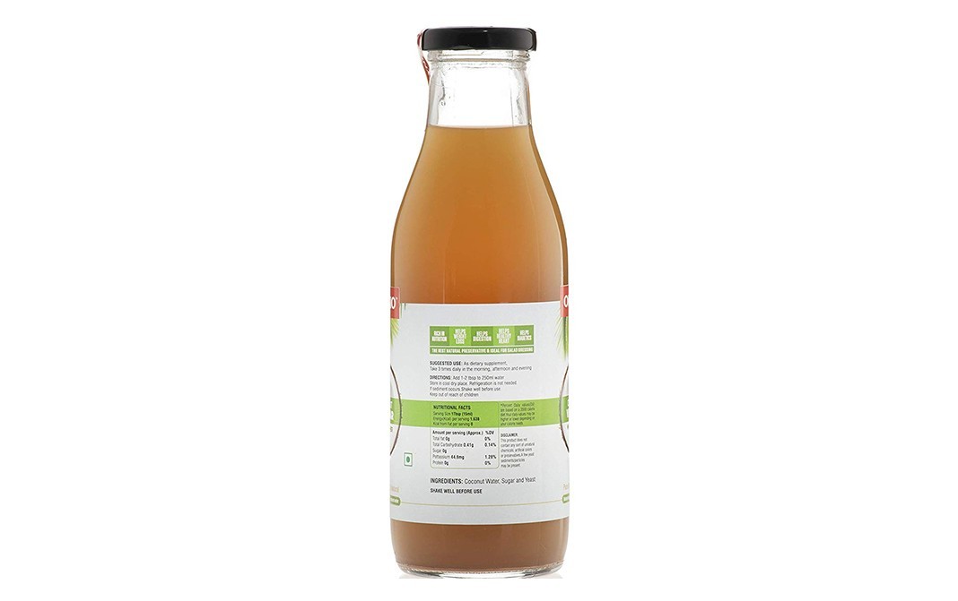 Olyno Coconut Vinegar With Mother    Pack  500 millilitre